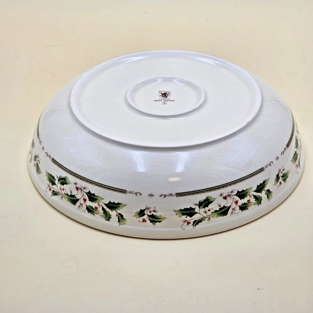 Royal Limited Holly Holiday Pasta Bowl 12
